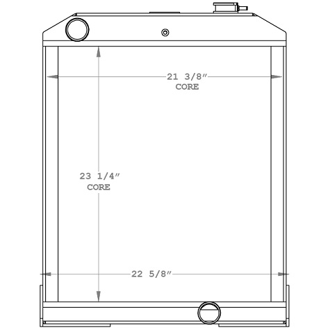 450739 - John Deere Backhoe Radiator Radiator