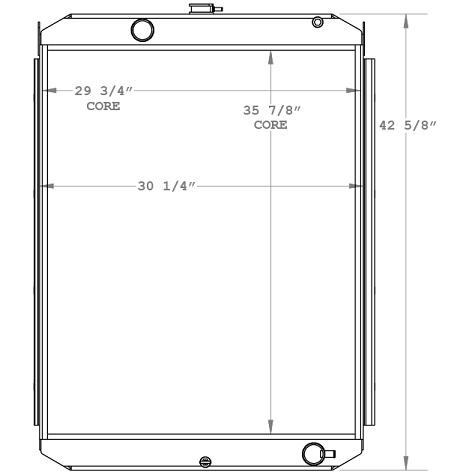 450749 - Samsung SE280 Excavator Radiator Radiator