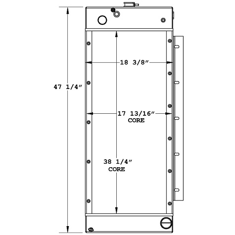 450750 - Cummins 200KW Generator Radiator Radiator