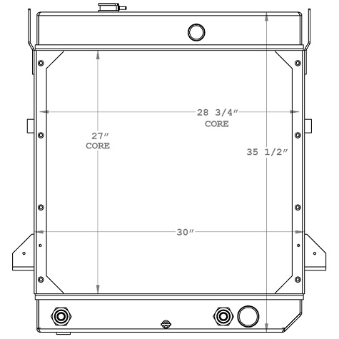 450755 - Komatsu WA180 Radiator Radiator