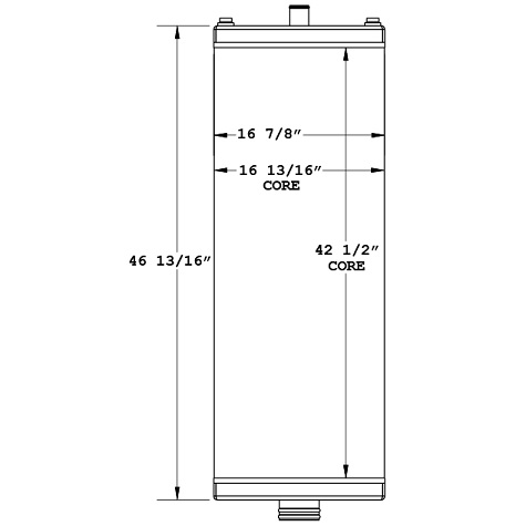 450758 - Hitachi / Case / Link-Belt Excavator Radiator Radiator