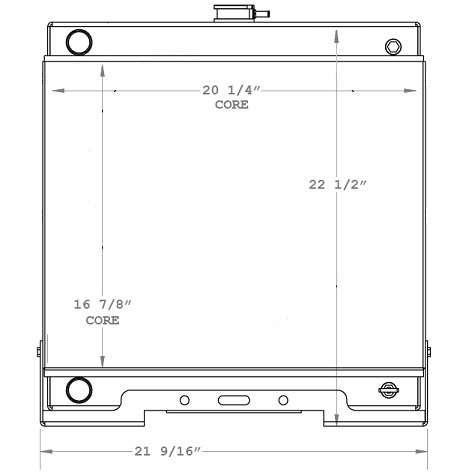 450765 - Teledyne Princeton Piggyback Forklift Radiator  Radiator