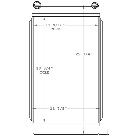 450774 - Onan Mobile Generator Radiator Radiator