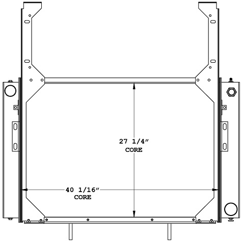 450775 - Oshkosh Cement Truck Radiator Radiator