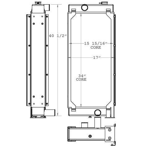 450779 - John Deere Radiator Radiator