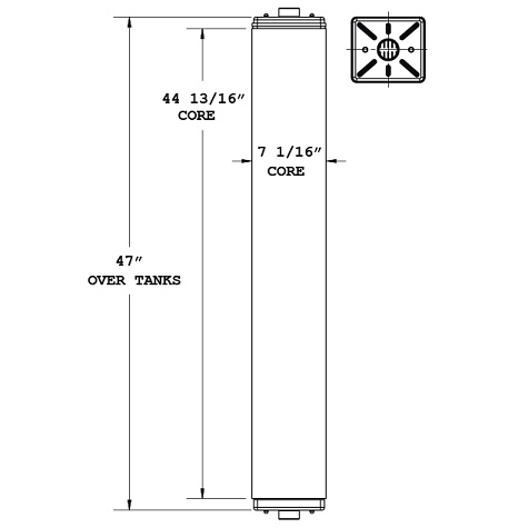 450782 - Caterpillar Modular Core Radiator Radiator