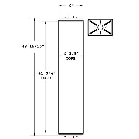 450783 - Caterpillar Modular Core Radiator Radiator