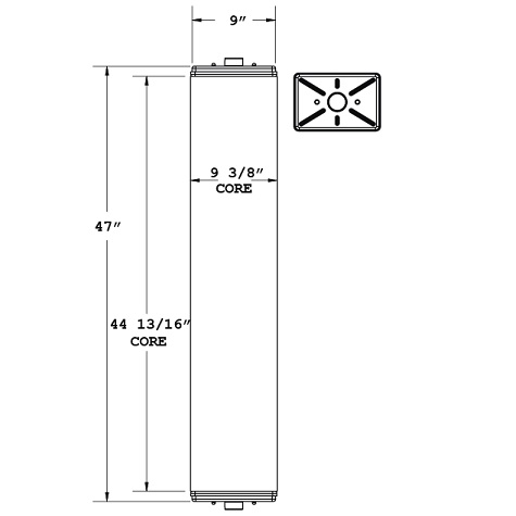 450784 - Caterpillar Modular Core Radiator Radiator