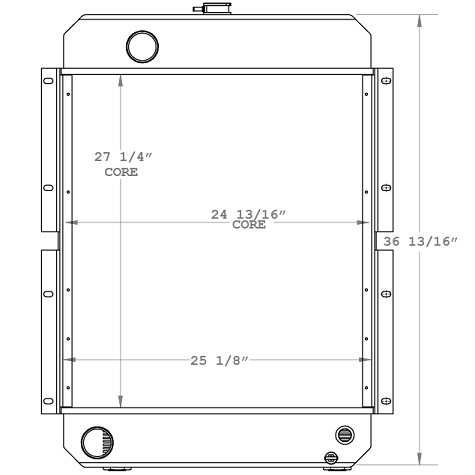 450786 - Case W20C Radiator Radiator