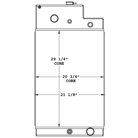 450788 - Vermeer Drill Rig Radiator Radiator