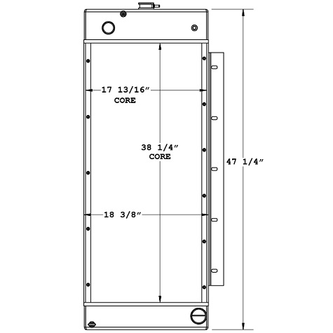 450789 - Cummins Onan Genset Radiator Radiator