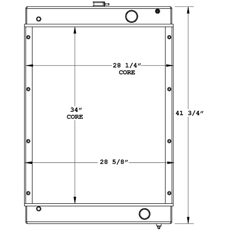 450798 - Cummins Onan Generator Radiator Radiator