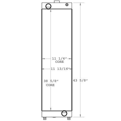 450802 - John Deere Excavator and Skidder Radiator Radiator