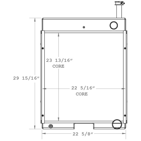 450803 - International Tractor Radiator Radiator