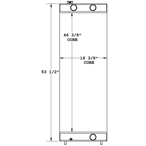 450805 - Komatsu Excavator Radiator Radiator