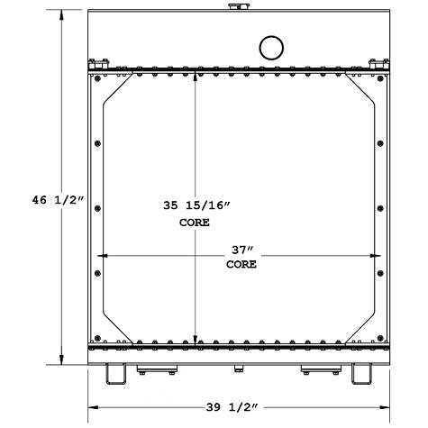 450810 - Caterpillar Genset Radiator Radiator