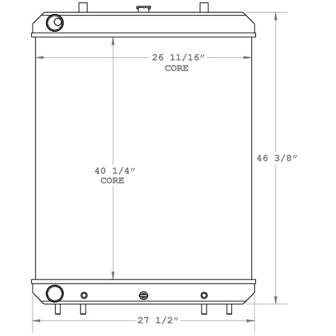 450820 - Hitachi 350 Excavator Radiator Radiator