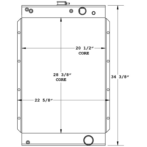 450821 - TLD Stationary GenSet Radiator Radiator