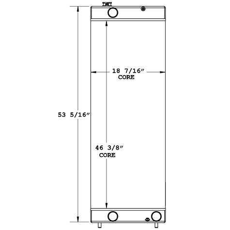 450824 - Komatsu Excavator Radiator Radiator