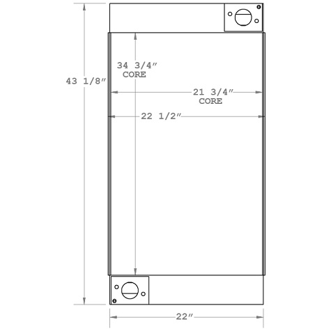 450825 - Roof Bolter Radiator Radiator