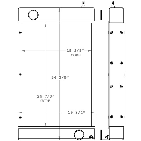 450846 - Multiquip DCA125 WhisperWatt Radiator Radiator