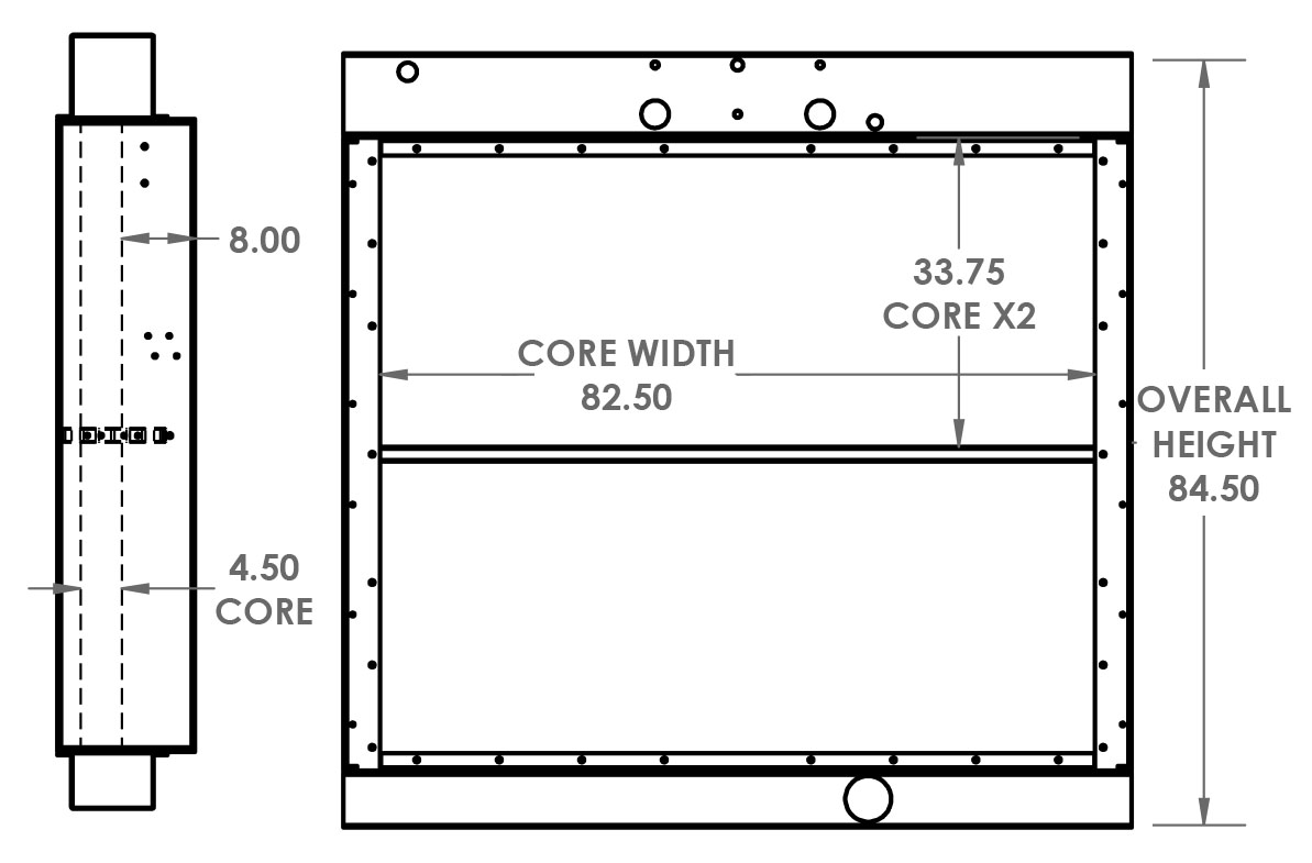 450851 - Cummins Onan Genset Radiator Radiator