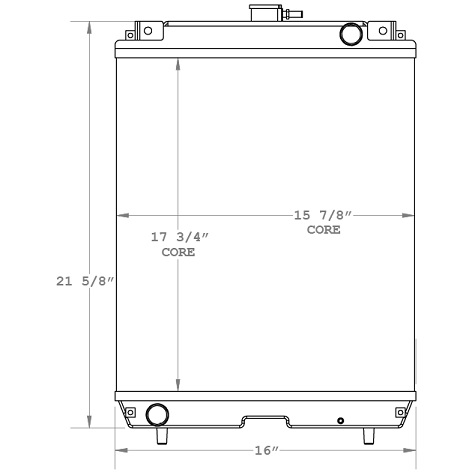 450854 - Mitsubishi MM45B Radiator Radiator