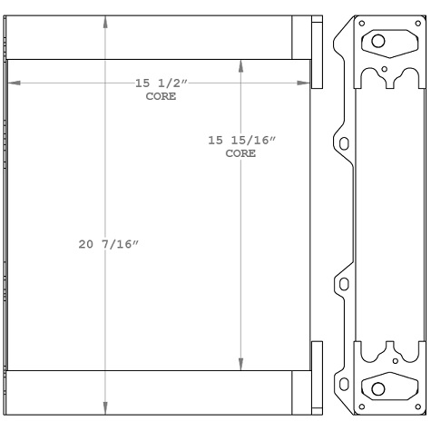 450857 - Deutz BF4M103 Radiator Radiator