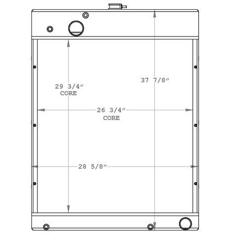 450859 - Baldor  / Generac Generator Radiator Radiator