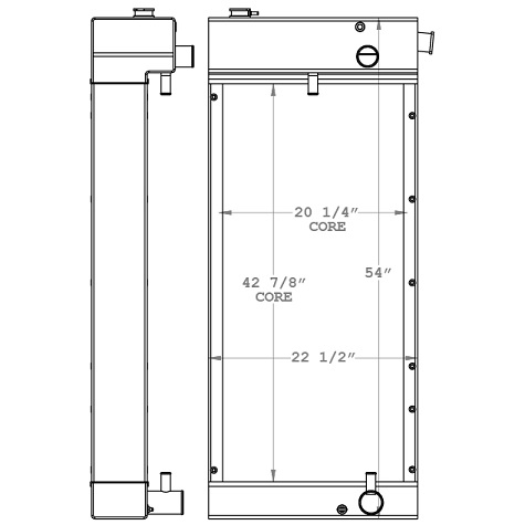 450862 - Case 921 Wheel Loader Radiator Radiator