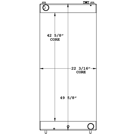 450864 - Kawasaki 115 Loader Radiator Radiator