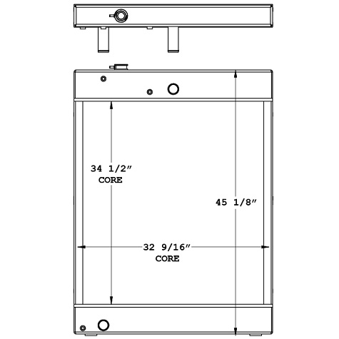 450873 - MTU Natural Gas GenSet Radiator Radiator