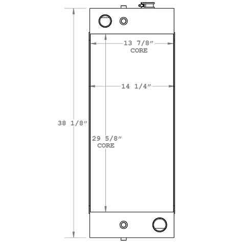 450876 - Taylor TXH350L Forklift Radiator Radiator