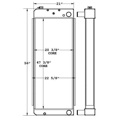 450879 - Extec / Caterpillar Rock Crusher Radiator