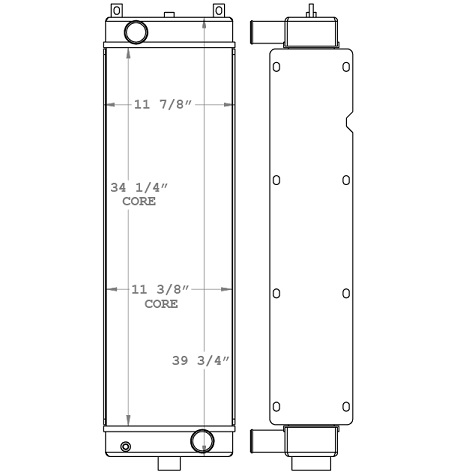 450881 - John Deere 160D Radiator Radiator