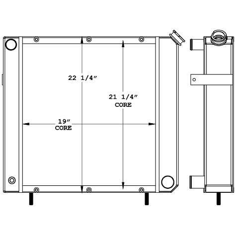 450889 - Lull 1044C54 Telehandler Radiator Radiator