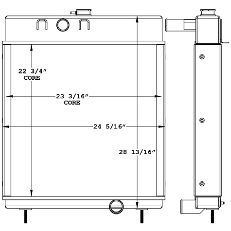 450897 - Terex SS1048 Telehandler Radiator Radiator