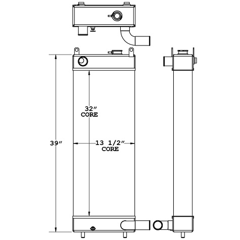 450908 - Komatsu 228 Radiator Radiator