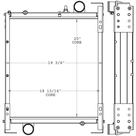 450909 - Coyote C20 Wheel Loader Radiator Radiator