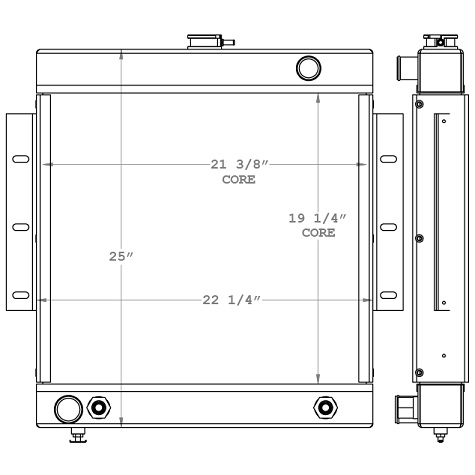 450913 - Airport Tug Radiator Radiator