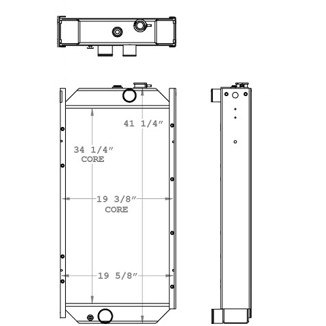 450916 - John Deere 544H Radiator Radiator