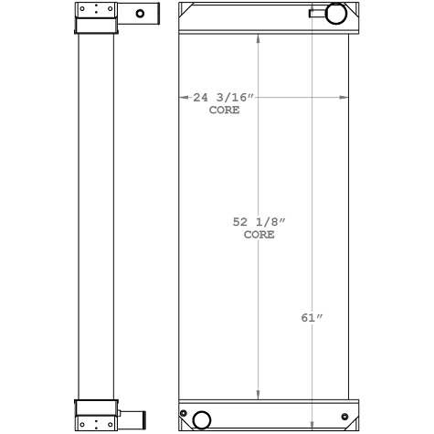 450918 - Bandit Wood Chipper Radiator Radiator