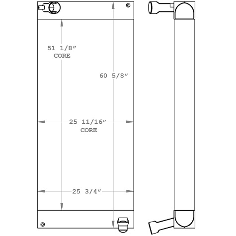 450924 - Liebherr LRB 125 Drill Rig Radiator Radiator