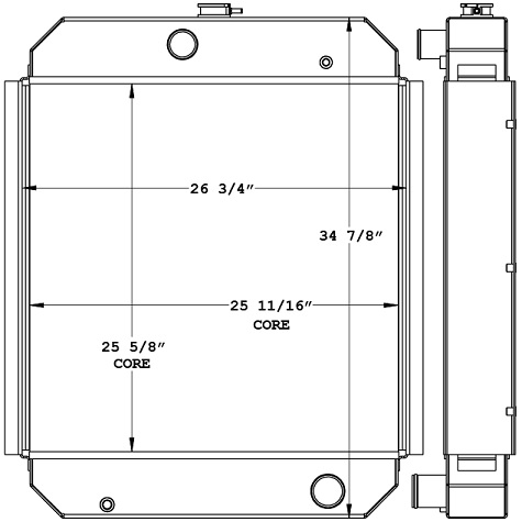 450928 - Cummins Onan Generator Radiator Radiator