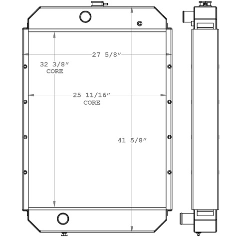 450931 - Cummins Onan Generator Radiator Radiator