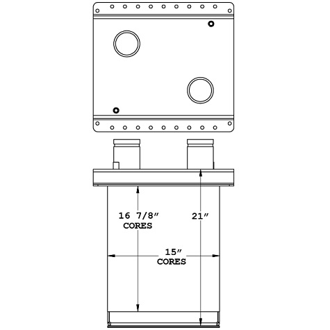 450932 - I.E.A. Remote Charge Air Cooler Radiator