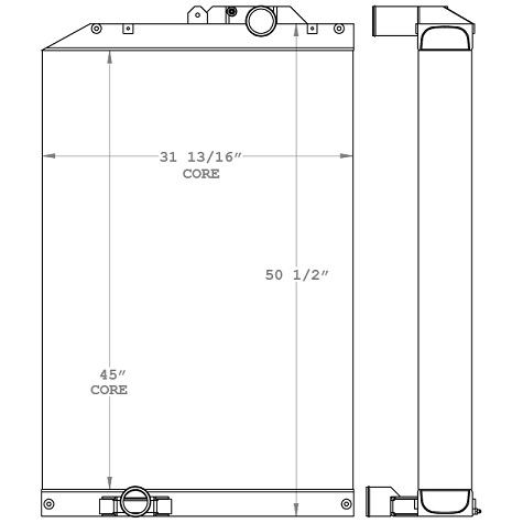 450934 - Case 400 - 600 QuadTrac Tractor Radiator Radiator