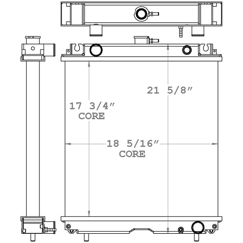 450942 - Multiquip Whisperwatt DCA25SS Radiator Radiator