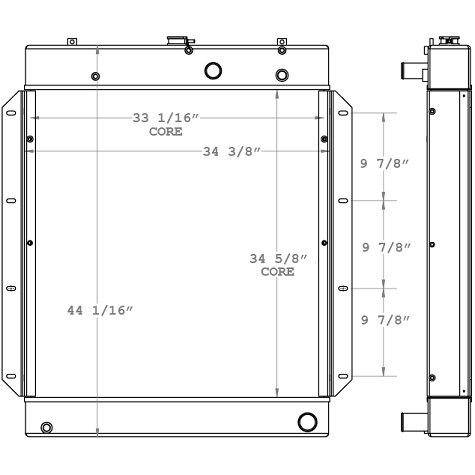 450945 - Wacker Neuson G120 Mobile Generator Radiator Radiator