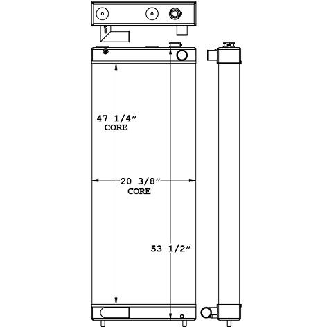 450946 - Kawasaki 92ZV-2 Radiator Radiator